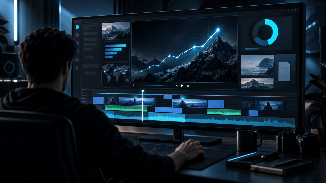 How to show statistics, charts and data clearly in YouTube videos