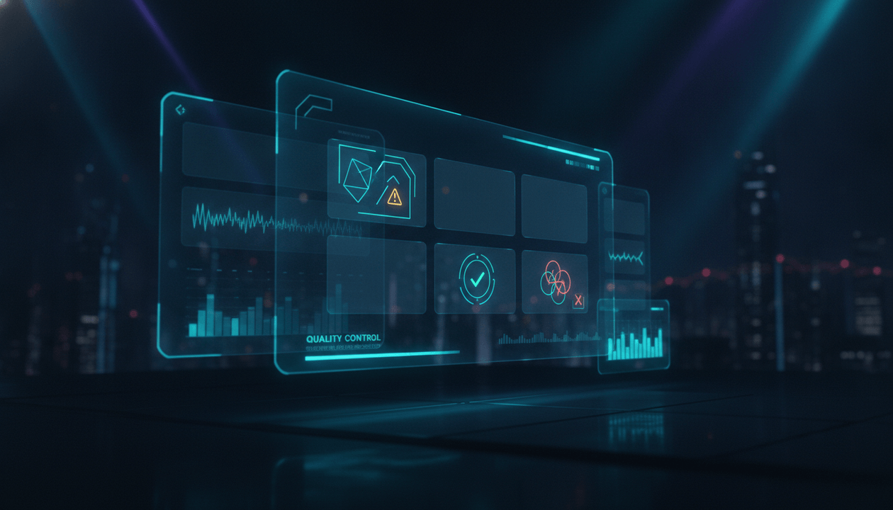 AI content QA dashboard for reviewing YouTube scripts, thumbnails, voiceovers, captions, and sponsor safety before publishing.