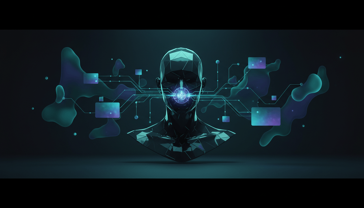 Abstract AI YouTube thumbnail generator workspace with proven thumbnail style cards