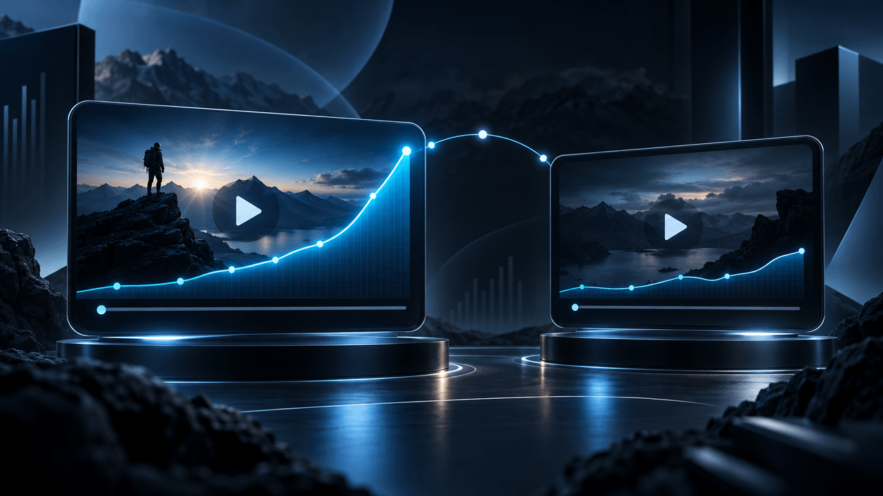 OverseerOS study comparing the performance of 71 repeated YouTube title pairs across 39 channels.