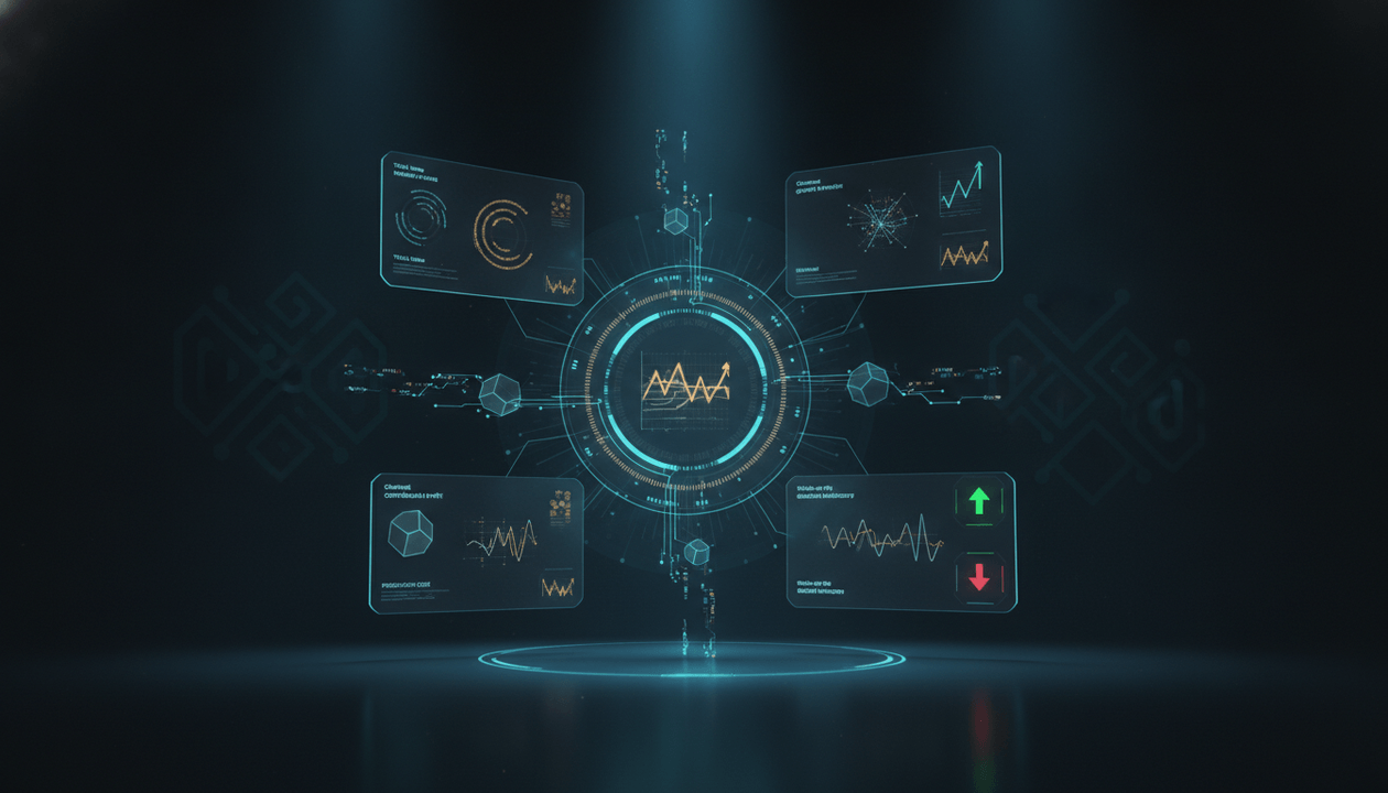 Multi-channel YouTube analytics dashboard comparing multiple channels by views, watch time, revenue, growth, production cost, and portfolio performance