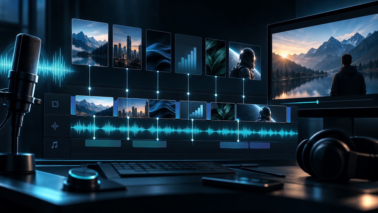 How to sync visuals, B-roll, charts and AI scenes to a YouTube voiceover