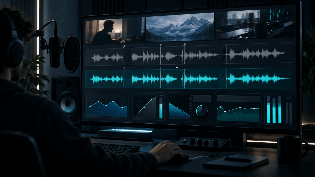 How to edit YouTube voiceovers with pacing, EQ, compression, de-essing and loudness