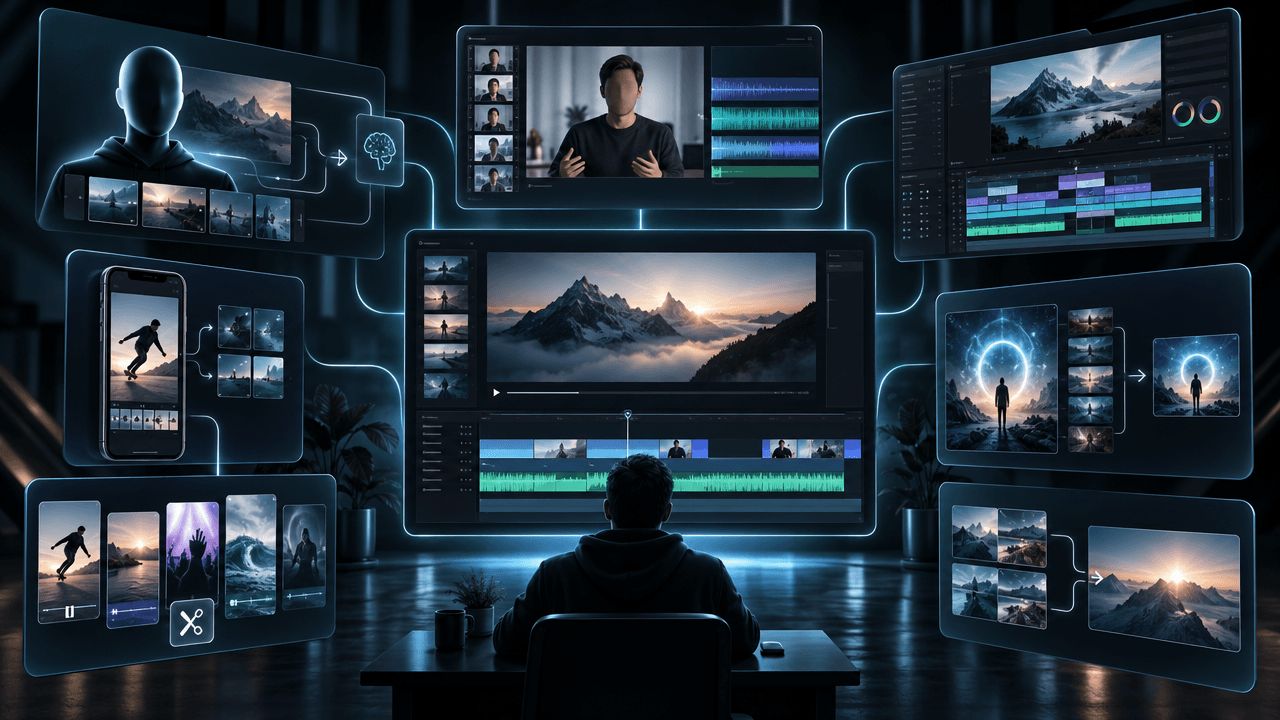 Comparison of the best AI video editors for YouTube in 2026
