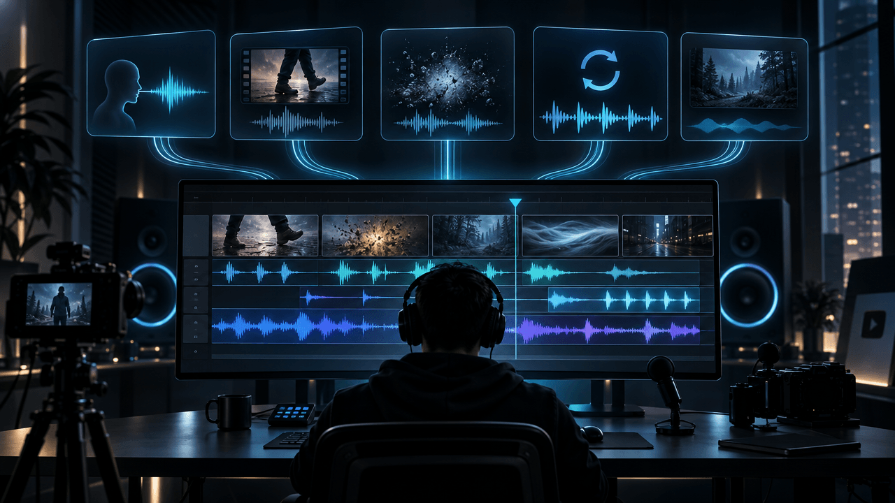 Comparison of the best AI sound effect generators for YouTube in 2026